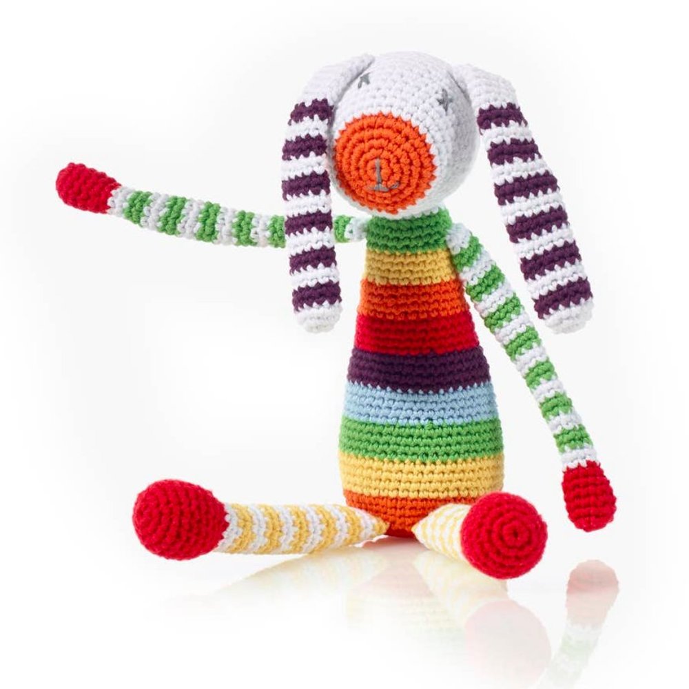 Rainbow Bunny Rattle